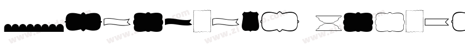 Ornaments Labels and Frames字体转换